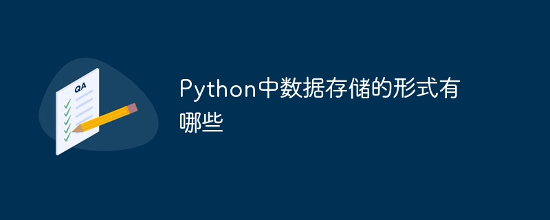 Python数据存储形式大揭秘