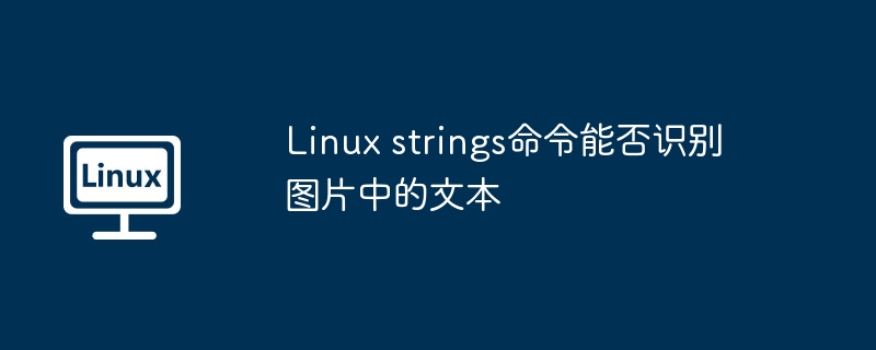 Linux的strings命令无法从图片中提取文本，因为它专注于处理二进制文件中的可打印字符串，而不具备OCR功能。要从图片中识别文字，建议使用TesseractOCR等专门的图像识别工具。