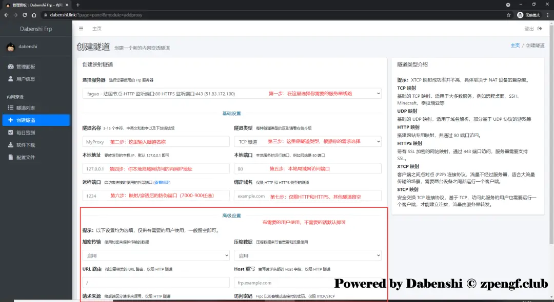 Dbenshi Frp项目使用指南