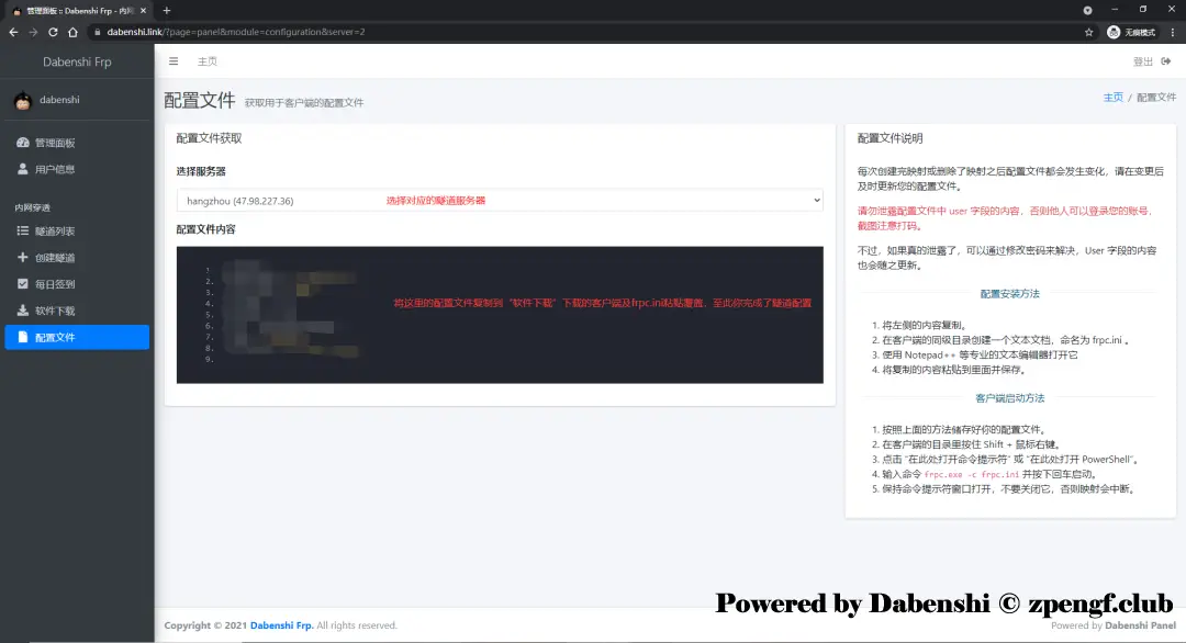 Dbenshi Frp项目使用指南