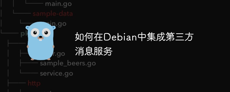 如何在Debian中集成第三方消息服务