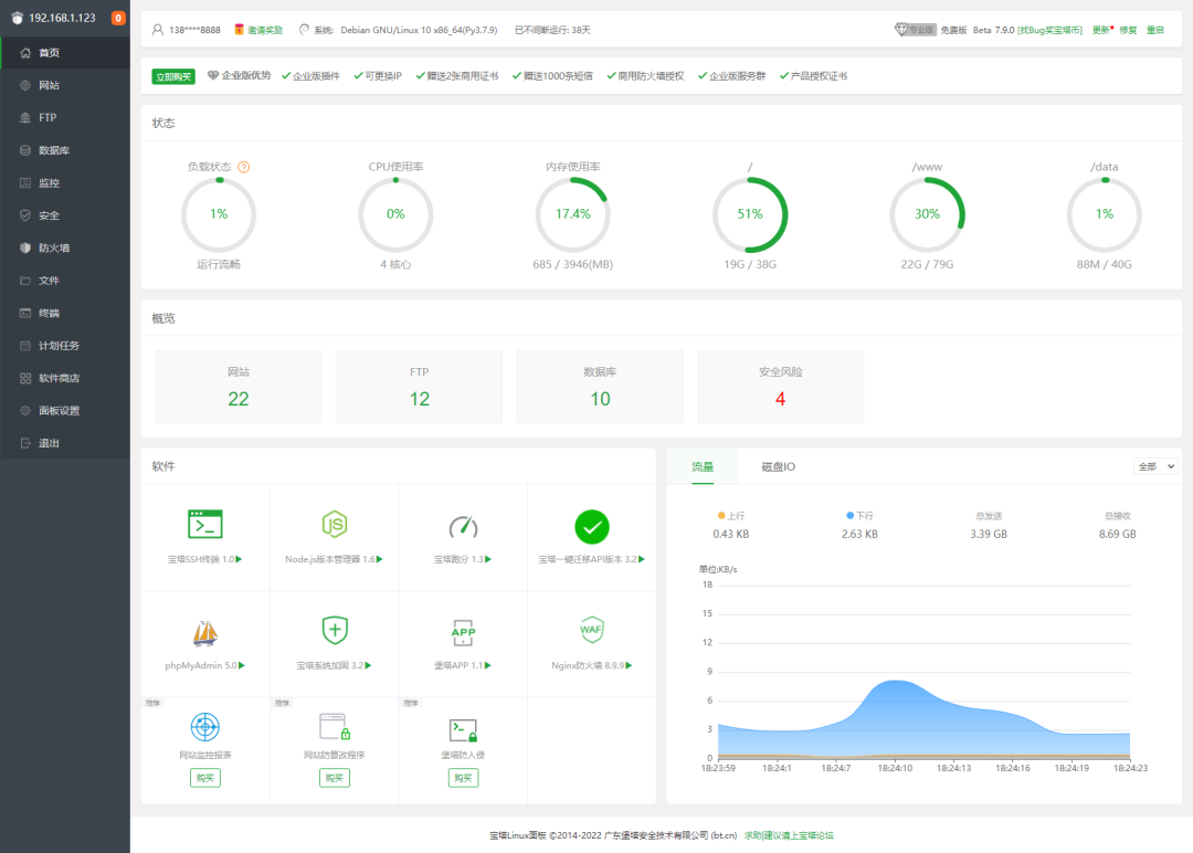 推荐几个不错的 Linux 服务器管理工具