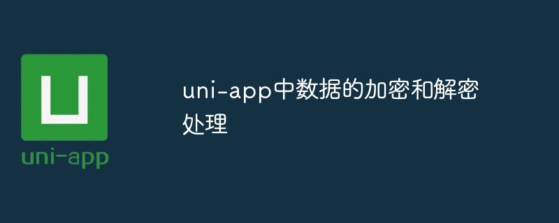 uni-app数据加密解密的实用技巧