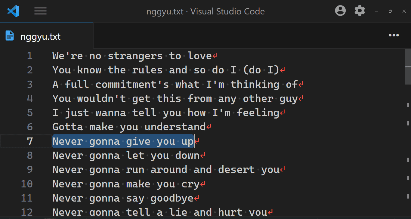 "code-eol.highlightNonDefault": true