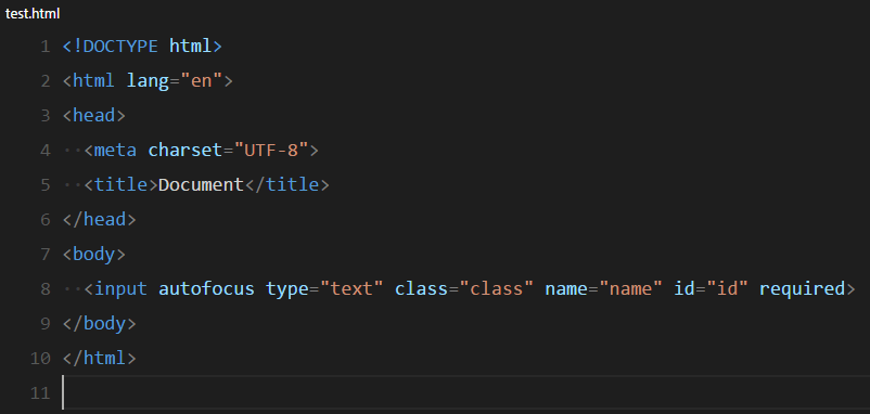 HTML属性排序示例
