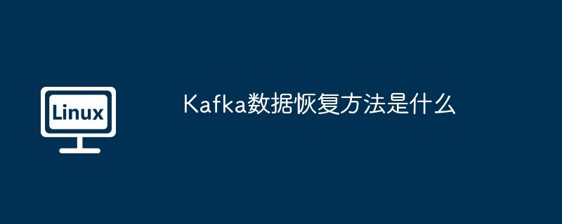 Kafka数据恢复技巧与步骤详解