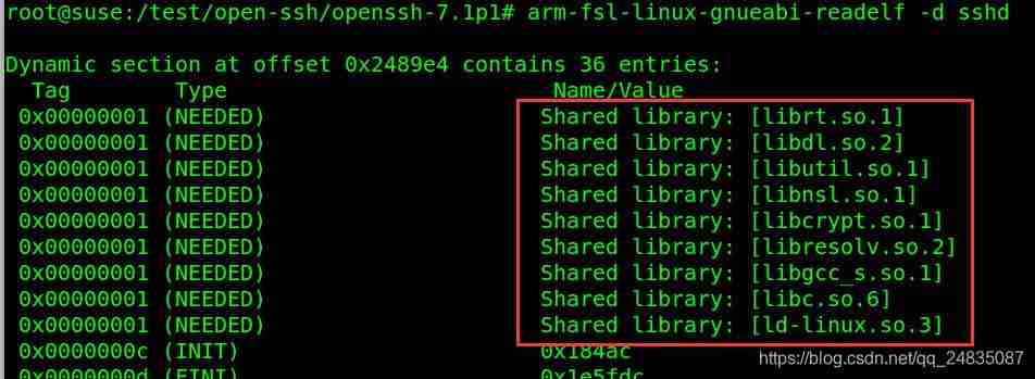 嵌入式Linux开发板移植SSH