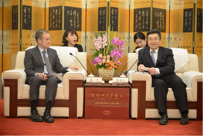 美光副总裁慕飞拜访陕西副省长陈春江