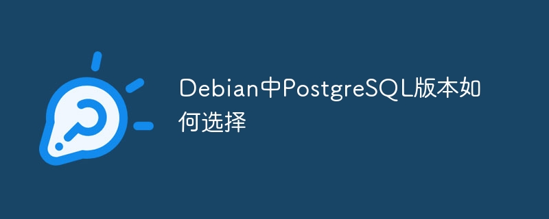 Debian中PostgreSQL版本选择攻略