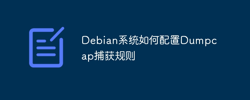 Debian系统Dumpcap捕获规则配置指南