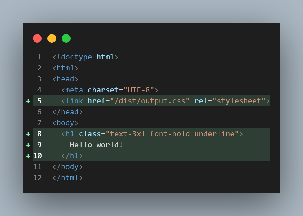 高亮样式：git-add