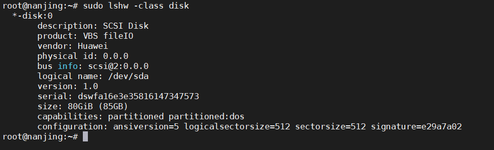 如何检查Linux硬盘大小、类型和硬件详细信息？