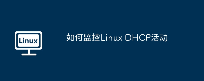 如何监控Linux DHCP活动
