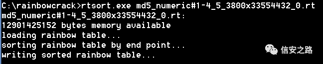 利用彩虹表破解Hash