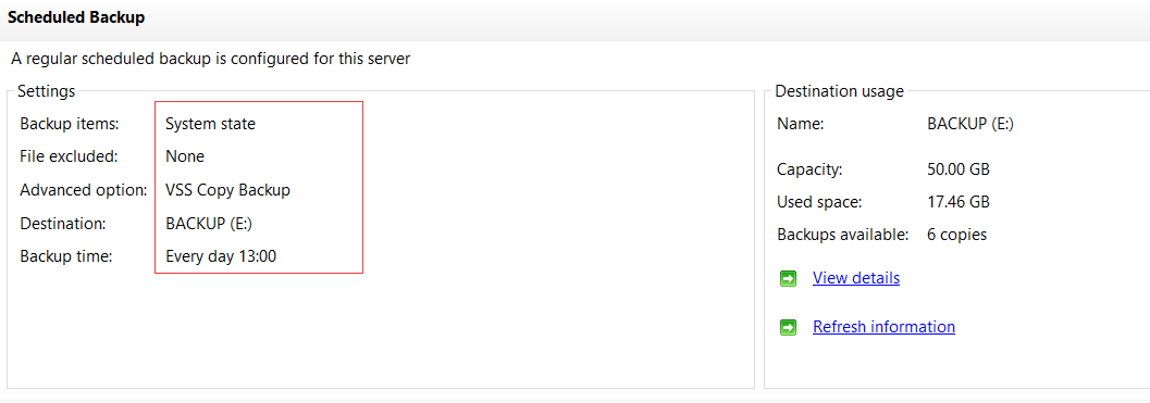 Windows server用好windows server backup,发挥个人电脑该有的系统还原功能