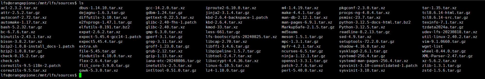 【LFS/从0构建Linux系统】软件包与补丁安装及环境配置