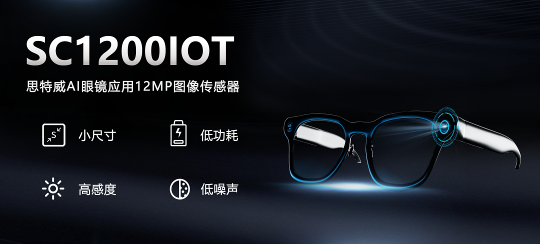 思特威发布1200万像素AI眼镜CMOS传感器