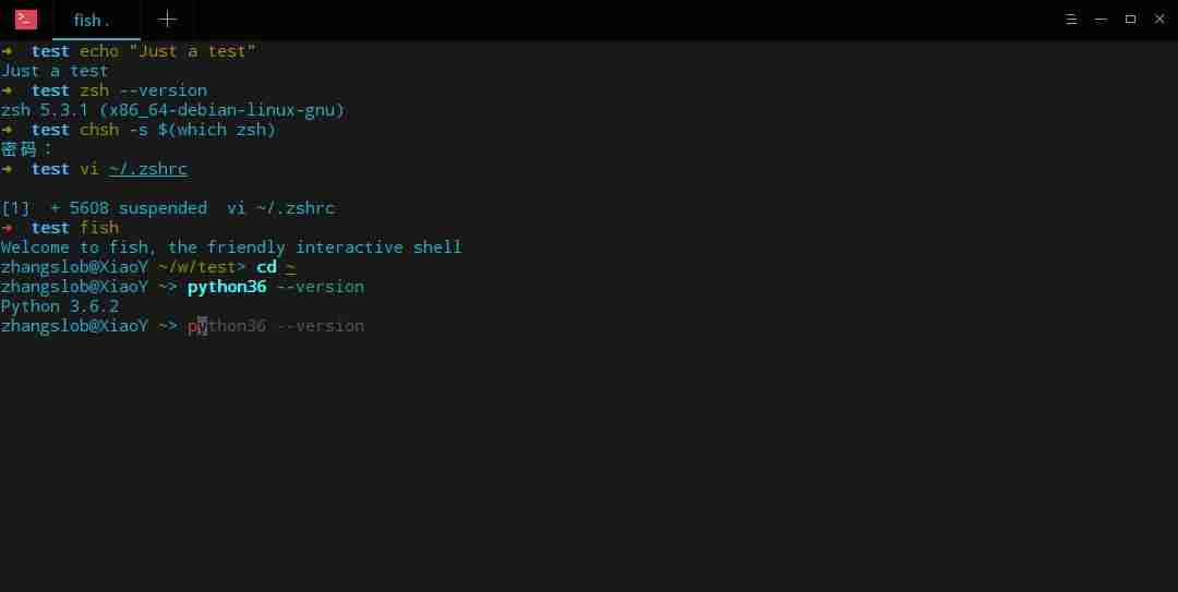 zsh (+fish) = 完美终端
