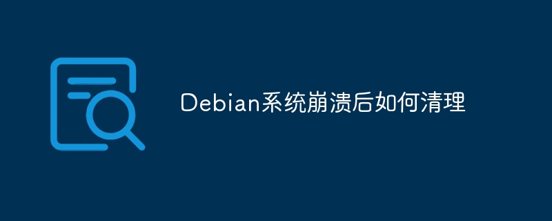 Debian系统崩溃后如何清理