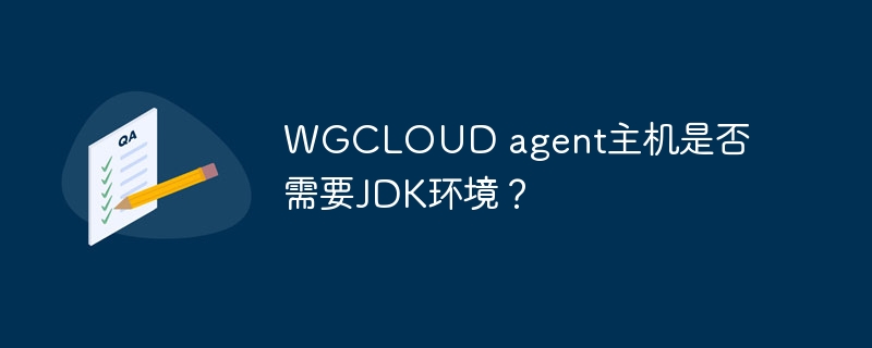 WGCLOUD agent主机是否需要JDK环境？