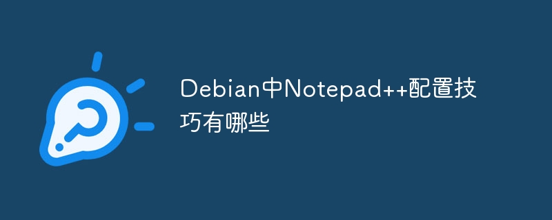 Debian中Notepad++配置技巧有哪些