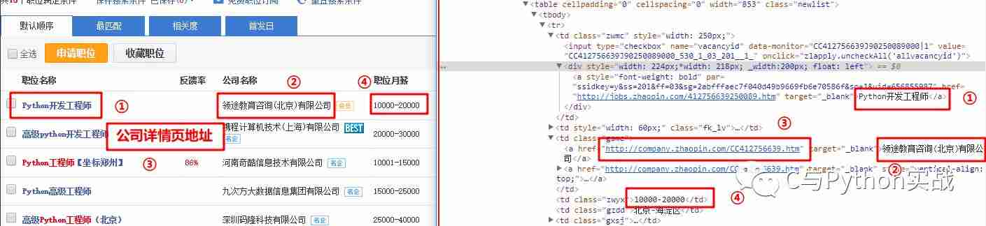 Python爬虫之五：抓取智联招聘基础版