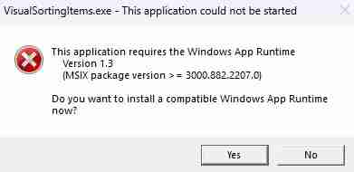 Fixing Missing Windows App Runtime Environment Prompt for Unpackaged WinUI 3 Applications