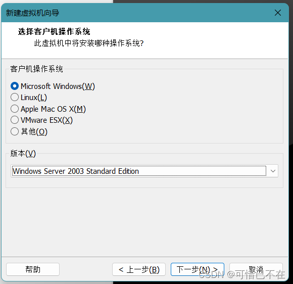 安装 Windows Server 2003