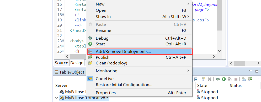 用MyEclipse开发第一个JSP项目