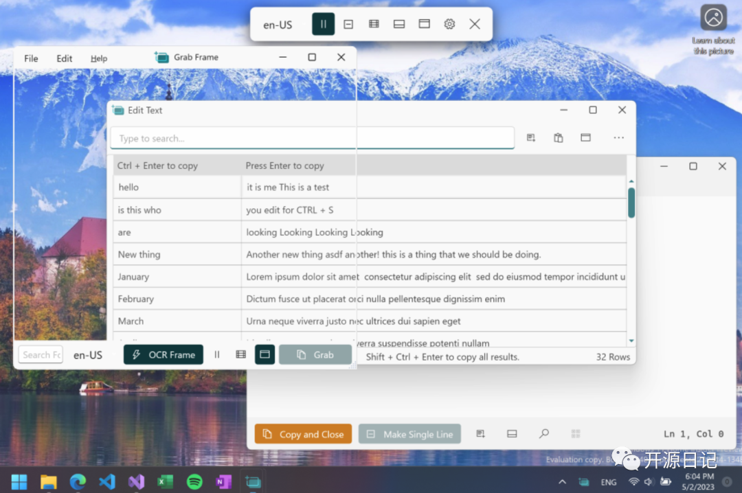 2.3K Star开源一个轻量级的Windows OCR 工具,启动速度快,可离线使用,【绝对好东西】