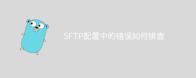 SFTP配置中的错误如何排查