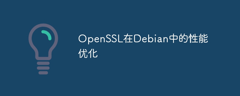 OpenSSL在Debian中性能优化技巧