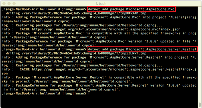 .NET Core多平台开发体验[2]: Mac OS X