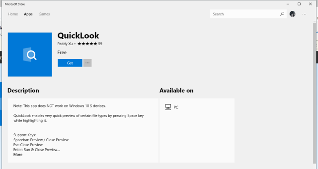 给你的Windows加一个 「文件快速预览」功能