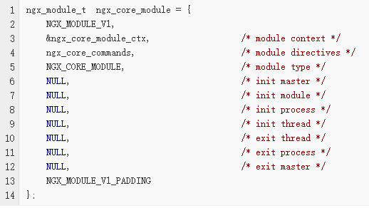 Nginx的源码结构和模块初始化