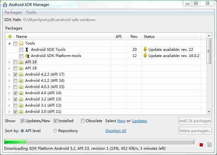 Android sdk配置 常见问题及处理方法