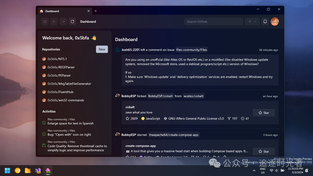 一个免费、时尚、强大的 Windows GitHub 客户端