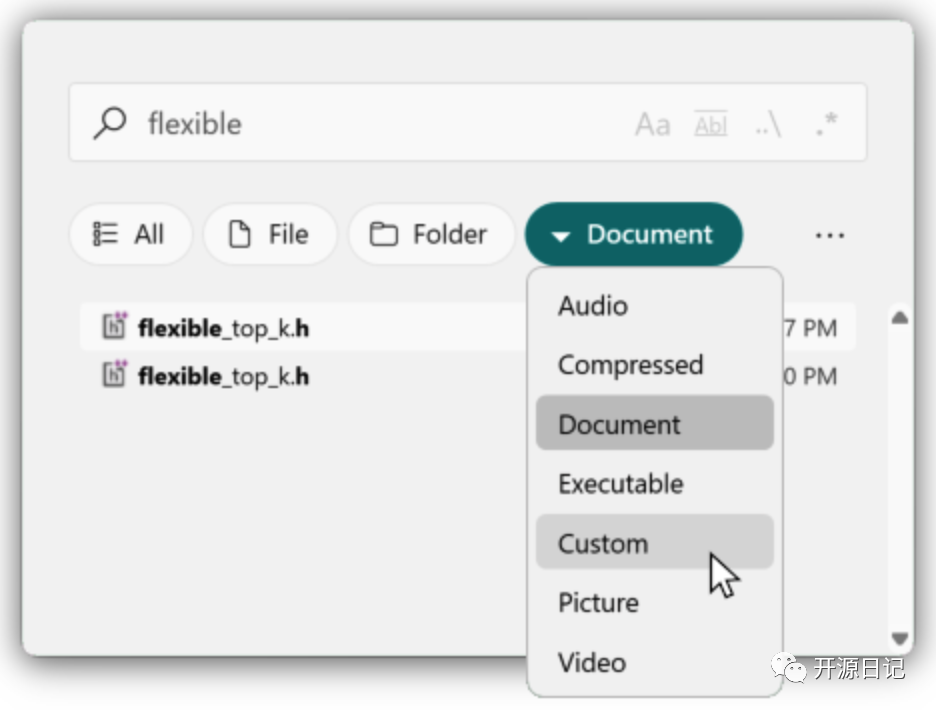 6.5K Star开源Windows任务栏的即时文件搜索神器,效率翻倍
