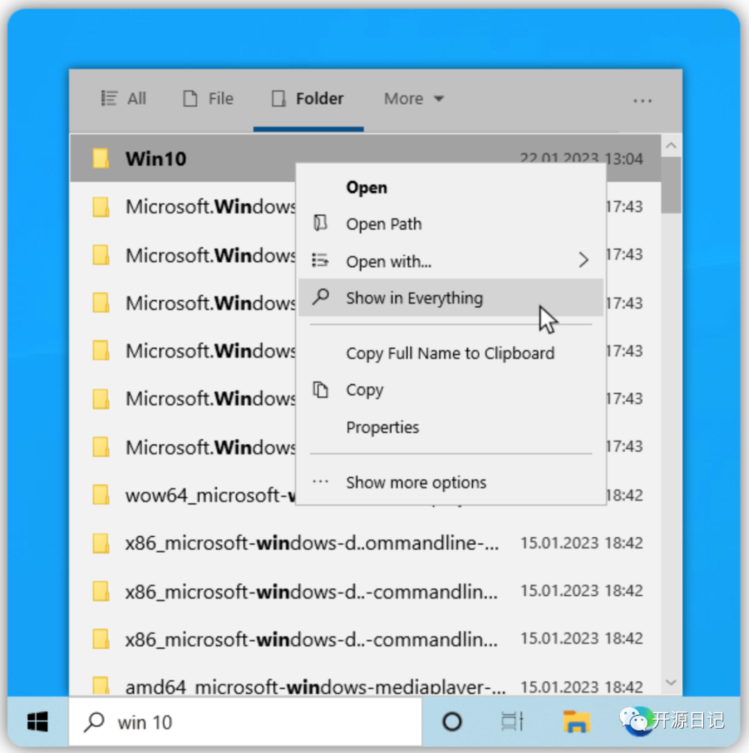 6.5K Star开源Windows任务栏的即时文件搜索神器,效率翻倍