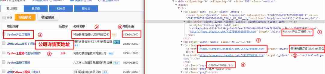 Python爬虫抓取智联招聘(基础版)