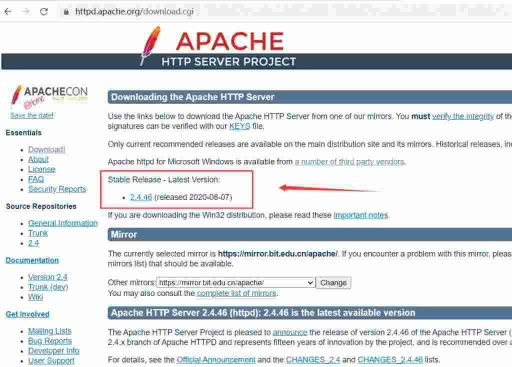 Windows安装Apache服务器
