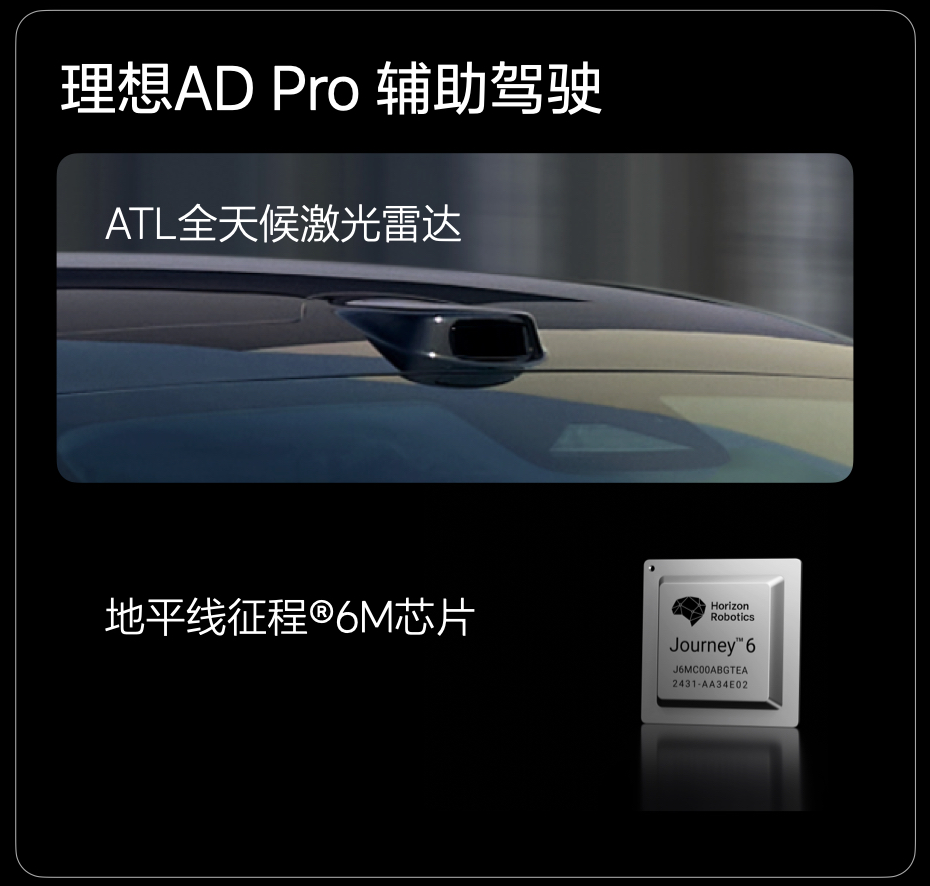 强强联合再进阶！理想AD Pro辅助驾驶正式升级搭载地平线征程6M