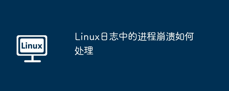 Linux日志中的进程崩溃如何处理