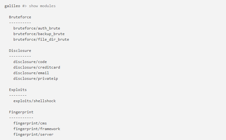 Galileo：一款开源Web应用审计框架