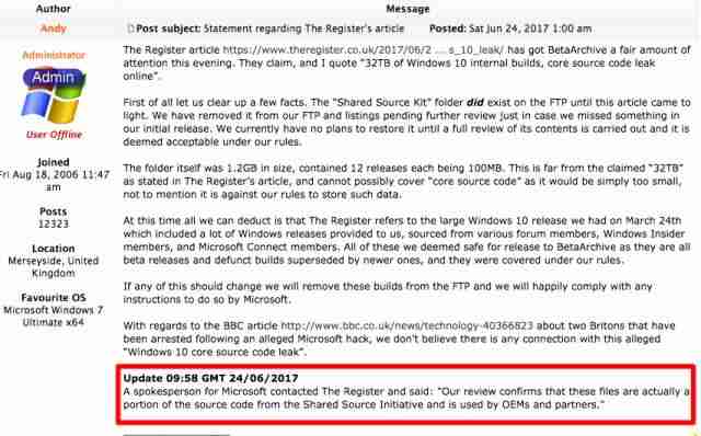 微软一脸懵逼：32TB的Win10源码泄露！