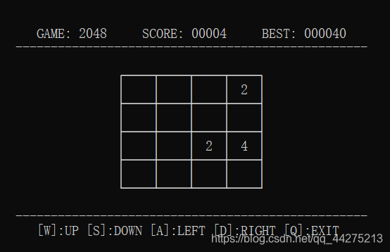 C语言实现2048游戏（Windows版）