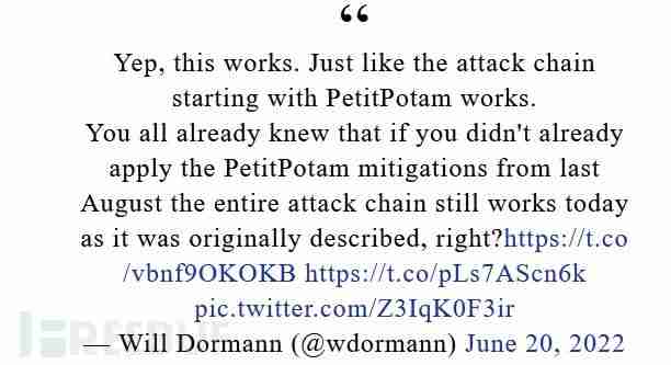 新的DFSCoerce NTLM中继攻击允许攻击者控制Windows域