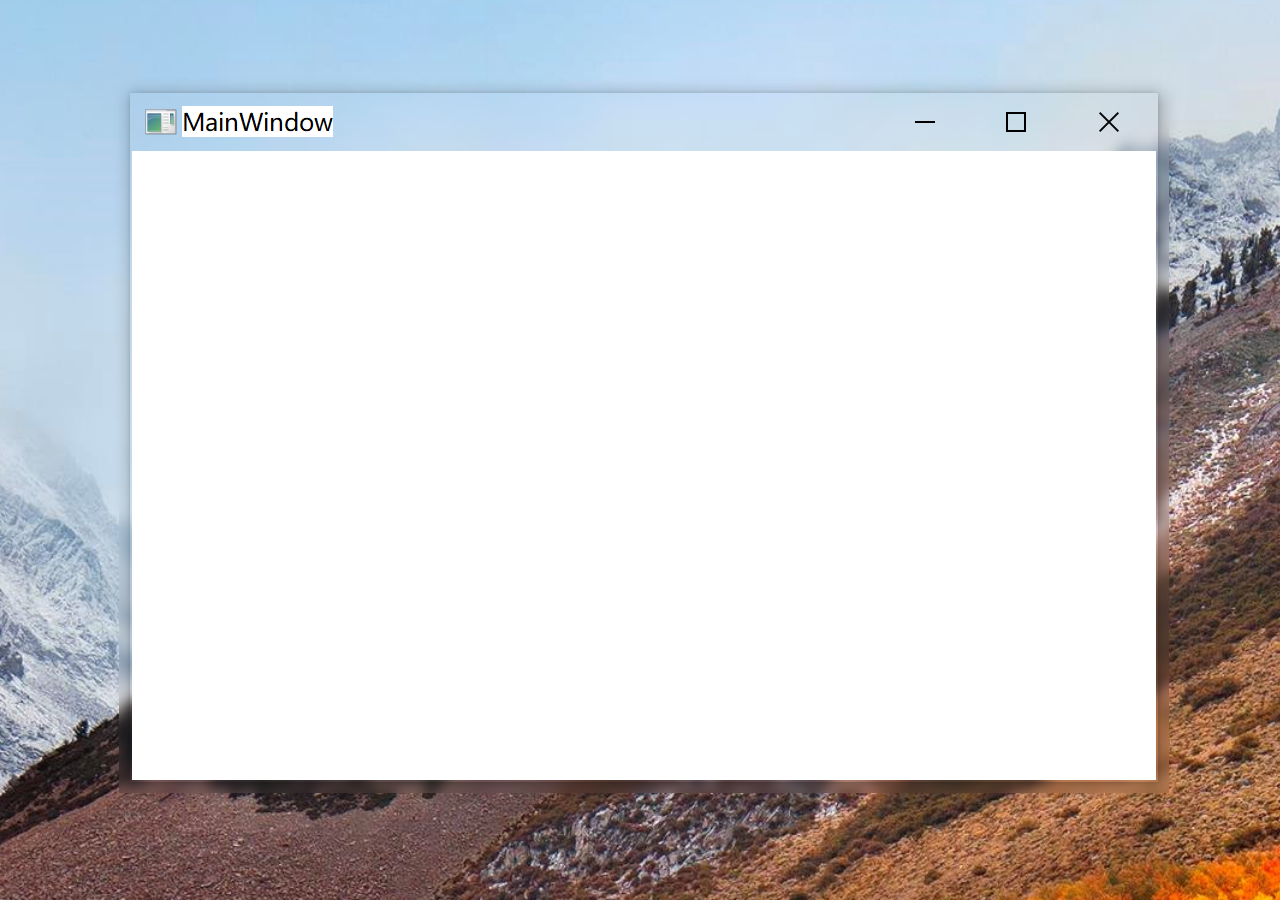 在 Windows 10 上为 WPF 窗口添加模糊特效（就像开始菜单和操作中心那样）