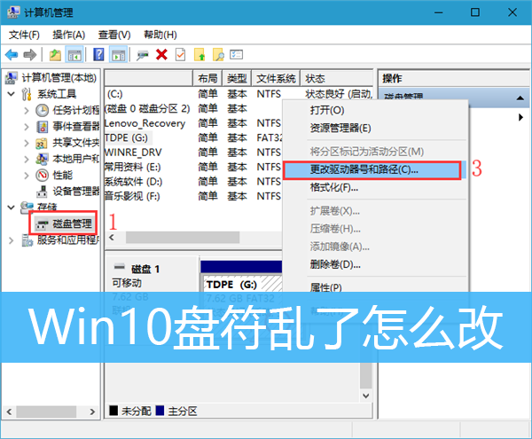 Win10盘符乱了？教你轻松调整